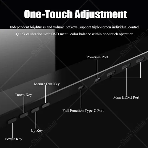 Vista 5 de Laptop Screen Extender with 1080p Fhd for Productivity 14