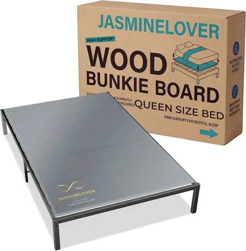 Vista 9 de Bunkie Board - Tablas de cama tamaño individual de 38 x 75 pulgadas para debajo del colchón, tablero de soporte de madera reforzada resistente