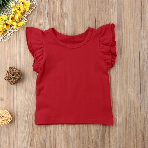 Vista 9 de Mubineo - Camiseta de manga corta para bebé, algodón, diseño liso