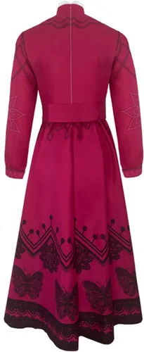 Vista 4 de Helluva Boss Adult Abuela Dress Cosplay Costume Halloween Abuela Madrigal Dress Outfit for Women Girls Kids