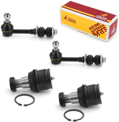 Vista 175 de Metrix Premium Chassis Parts - Juego de 4 piezas de articulación de rótula superior y barra estabilizadora delantera para Ford Ranger RWD 1998-2011