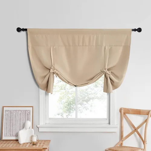 Vista 25 de NICETOWN Cortina Opaca con Aislamiento Térmico – Persiana Enrollable para Ventana de Bebé para Dormitorio/Acción de Gracias
