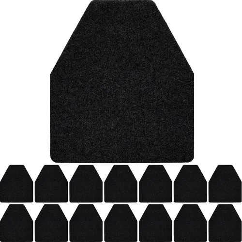 Vista 9 de Nuanchu Paquete de 6 tapetes para orinario para hombres, antideslizantes, para uso comercial, altamente absorbentes, almohadillas de baño para baño