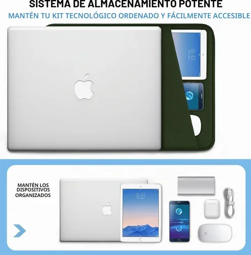 Vista 2 de Funda para portátil de 14 pulgadas, resistente al agua, a prueba de golpes