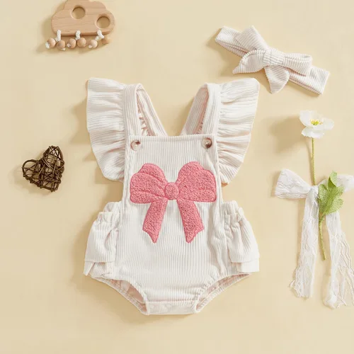 Vista 23 de Mameluco para bebé y niña, ropa floral para el verano, traje de verano