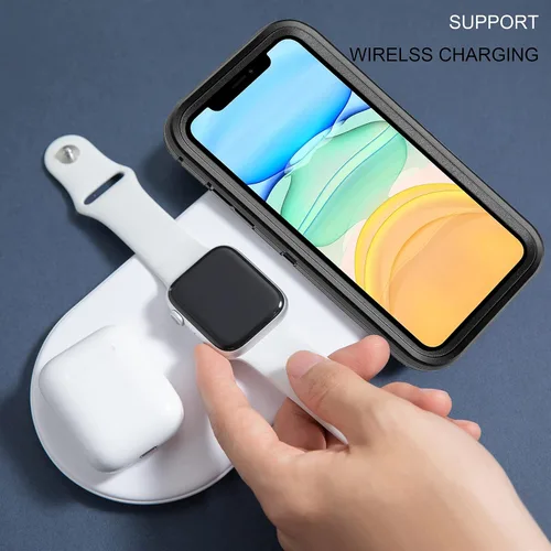 Vista 4 de Co-Goldguard Funda compatible con iPhone 11, 3 capas de protección contra caídas, resistente, a prueba de golpes, para iPhone 11 de 6.1 pulgadas