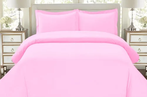 Vista 9 de LINEN HOUSE Hotel Collection Bedding's 550 hilos 100% algodón egipcio individual damasco sólido 3 piezas