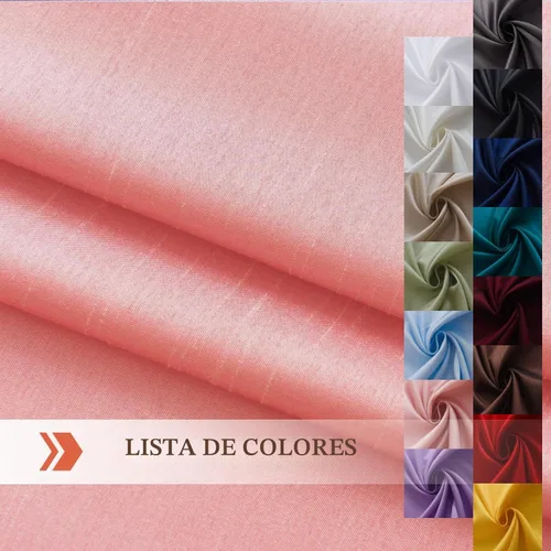Vista 5 de Juego de cenefa de cocina de seda sintética, cortinas de 36 pulgadas con bolsillo para barra para sala de estar, dormitorio y baño, estilo rústico