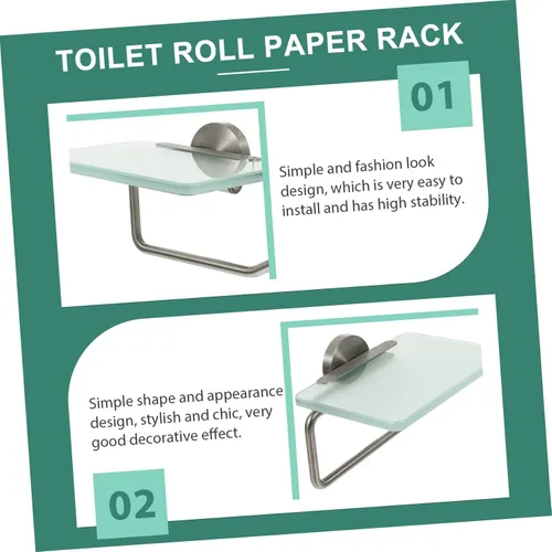 Vista 3 de Soporte resistente de papel higiénico de moda y práctico para el hogar Dec
