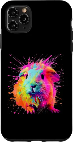 Vista 13 de Splash Paint Guinea Pig Furry Potato Lovers Case for iPhone 16