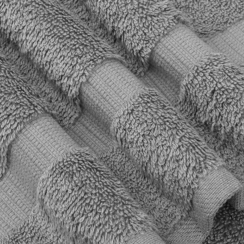 Vista 4 de Chakir Turkish Linens - Toallas turcas de 100% algodón, suaves y absorbentes (12 paños, color gris)