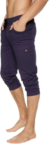 Vista 2 de 4-rth Pantalón deportivo de yoga con puños para hombre, tejido de rizo francés modal, hecho en Estados Unidos, ajuste elástico, estilo europeo
