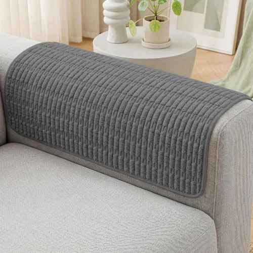 Vista 11 de Foxdecor Fundas para Brazos de Sofá Funda para Brazo de Sofá, Juego de Fundas para Brazos de Sillón de 2, Fundas Antideslizantes para Brazos