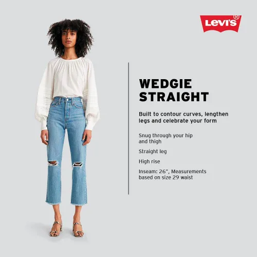 Vista 4 de Levi's Women's Wedgie Straight Jeans