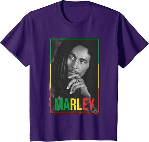 Vista 24 de Camiseta blanca oficial de Bob Marley Photo S Negro