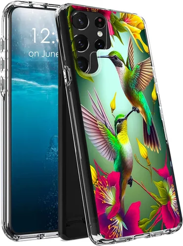 Vista 22 de Funda para Samsung Galaxy S23 Ultra Galaxy S23 Ultra Clear Case Dual Layer Transparente Soft TPU Hard PC Funda a prueba de golpes