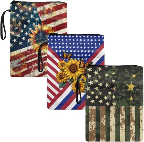 Vista 28 de Forchrinse Lindas fundas de libro de abejas para libros de bolsillo, 11.4 x 8.7 pulgadas, funda lavable de libro Sox para amantes de los libros