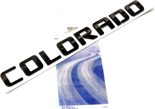 Vista 2 de Yoaoo 3 piezas OEM Emblemas de letras para Colorado Compatible con Colorado Brillante 2007-2019 (Negro)