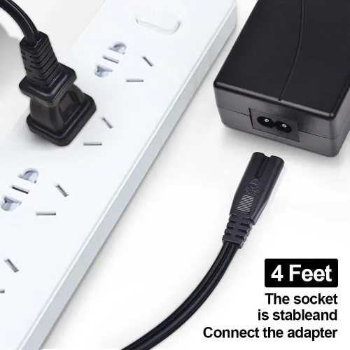 Vista 6 de Cable de alimentación de CA de 4 pies de repuesto para sillas reclinables o elevadoras eléctricas, compatible con Okin, Limoss, Pride, Golden