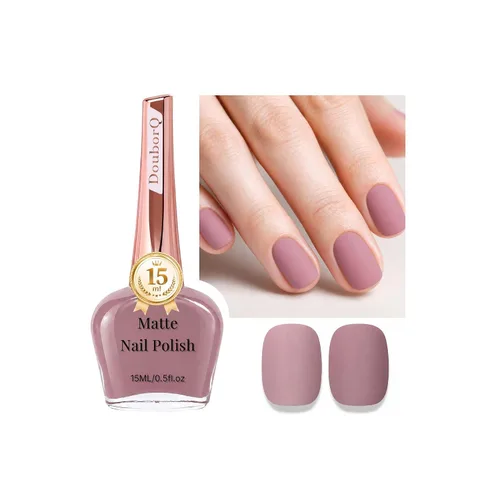 Vista 22 de DouborQ Esmalte de uñas de secado rápido de larga duración, malva Rojo Oscuro Rosa