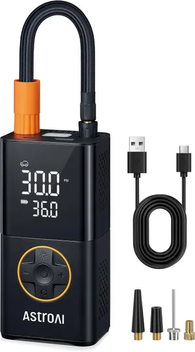 Vista 6 de AstroAI Compresor de aire portátil con inflador de neumáticos mini L7 y L7