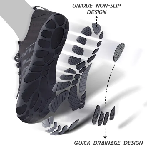 Vista 2 de SAYOLA - Zapatos de agua para hombre o mujer de secado rápido para deportes acuáticos nadar agua estilo como ir descalzo para buceo lancha playa