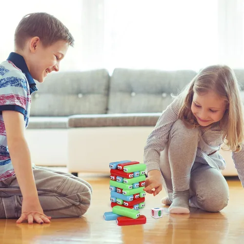 Vista 5 de Point Games Googly Tower - Juego de torre apilable con diseño divertido, rompecabezas de desarrollo e interactivo, habilidades estabilizadoras