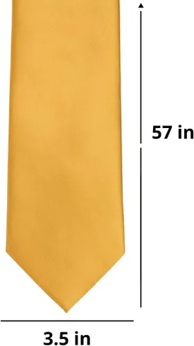 Vista 283 de tiemart Corbata de color sólido para hombre Longitud estándar