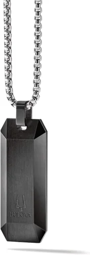 Vista 3 de Bulova Jewelry Men's Precisionist Diamond Pendant Necklace with Box Chain