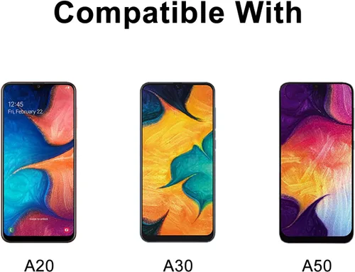 Vista 7 de Funda híbrida para Samsung Galaxy A30, A50, a prueba de golpes, de plástico duro y absorción de golpes, de goma, para Samsung Galaxy A30, A50S