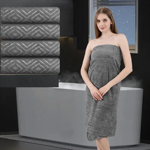 Vista 29 de Toalla de baño extra grande de 4 piezas (35 x 70 pulgadas), toalla de baño ultra suave de gran tamaño, juego de toallas de baño para baño, hotel