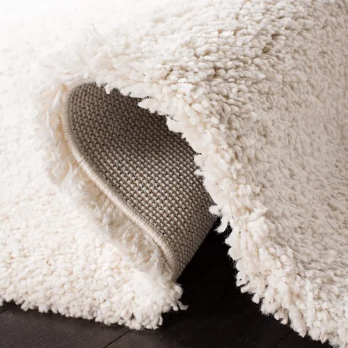 Vista 6 de SAFAVIEH Royal Shag Collection - Alfombra de área de 5.3 x 7.6 pies, color crema, 2 pulgadas de grosor, ideal para zonas de alto tráfico en sala