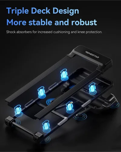 Vista 5 de Renestar Cintas de correr para el hogar, caminadora con inclinación automática, cintas de correr plegables para correr y caminar, capacidad