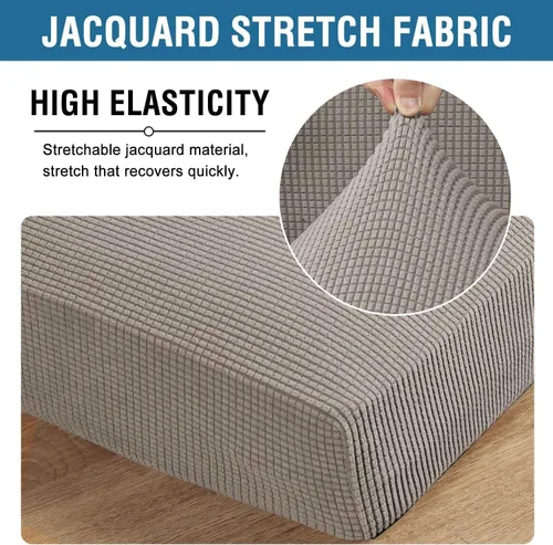 Vista 74 de H.VERSAILTEX Fundas de Cojín de Asiento Individuales Super Elásticas Fundas de Sofá Fundas de Cojín de Sofá Fundas Deslizables Juegos Tela de Sarga