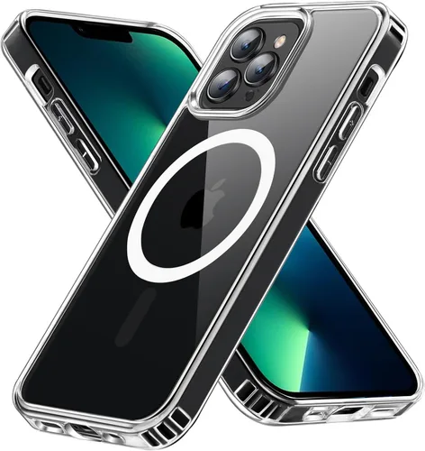 Vista 47 de Funda para iPhone 11, funda magnética con función atril [protección de grado militar] y [compatible con MagSafe], funda protectora delgada