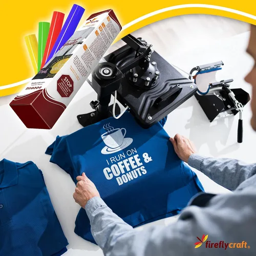 Vista 18 de Firefly Craft - Lámina de vinilo 3D de transferencia de calor, vinilo HTV grueso de 3 dimensiones, para planchar para usar con Cricut y Silhouette
