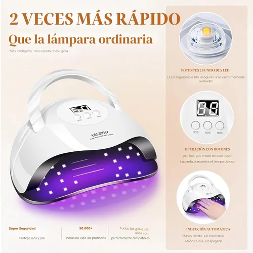 Vista 7 de Kit de esmalte de uñas con luz UV, kit de iniciación de esmalte de gel de 25