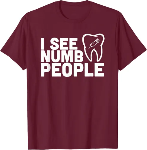Vista 12 de I see Numb People - Camiseta de regalo para dentista dental, Negro, S