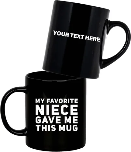 Vista 11 de Panvola Mi Sobrina Favorita Me Dio Esta Taza - Taza Divertida para Tío y Tía, Regalos de Sobrina y Sobrino, Día de la Madre, Día del Padre, Negro