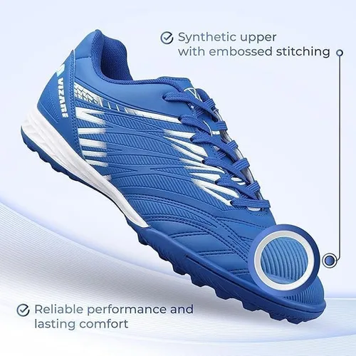 Vista 2 de Vizari Valencia Turf Cleats para hombres y mujeres Tacos de césped de fútbol con suela de goma multitachonada para tracción Zapatos de fútbol