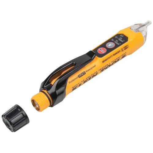 Vista 10 de Klein Tools NCVT3PKIT Kit de prueba eléctrica, probador de voltaje sin contacto de doble rango con linterna, probador de voltaje CA/CC