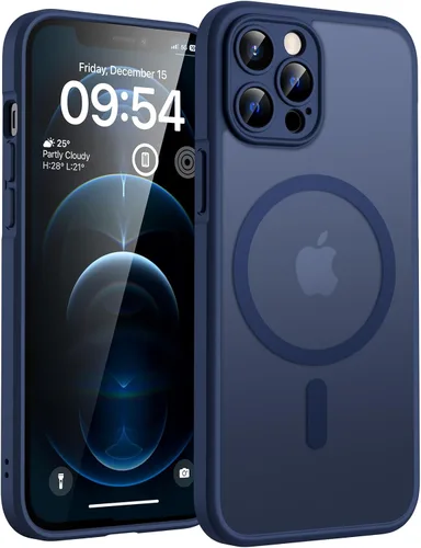 Vista 131 de TOCOL Funda para iPhone 11, compatible con Magsafe, protección completa de cámara, imanes integrados, protección contra caídas, funda translúcida