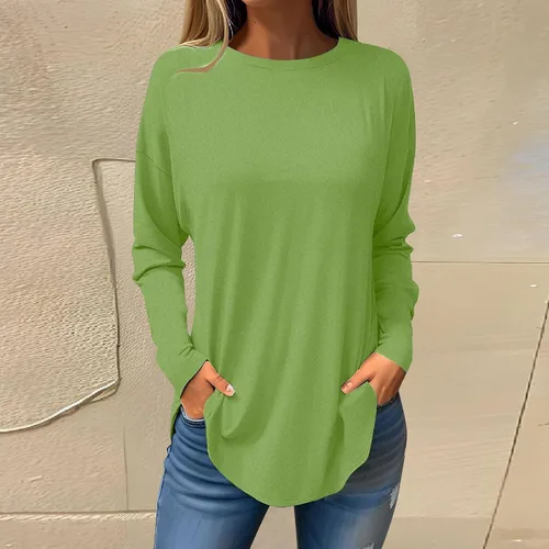 Vista 2 de Womens Sweatshirt Long Sleeve Sweatshirt Retro Basic Trendy Fashion Going Out Top Printed Casual Blouse