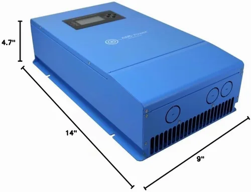 Vista 6 de AIMS Power SCC80AMPPT Controlador de carga solar MPPT de 80 amperios; carga sistemas solares de 12, 24, 36 y 48 voltios; carga de 4 etapas; selector