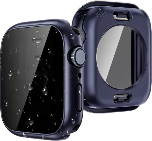 Vista 13 de Goton Funda impermeable con protección de privacidad compatible con Apple Watch, protector de pantalla de 40 mm para Series 6/5/4, SE 3/2/1