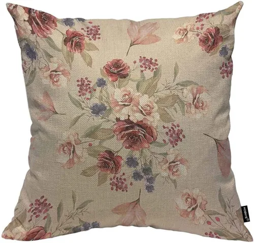 Vista 29 de HOSNYE Funda de almohada decorativa de árboles de abeto y pino 16x16, árboles verdes saludables en un cojín de almohada de abeto antiguo, funda