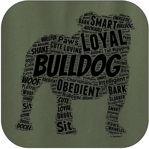 Vista 2 de ThisWear Sudadera con capucha con capucha de Bulldog Inglés Word Art Dog Puppy Owner Gift Hoodie