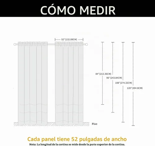 Vista 9 de SpaceDresser - Cortinas transparentes impermeables para exterior para patio - 2 paneles con bolsillo para barra, cortinas de gasa transparentes