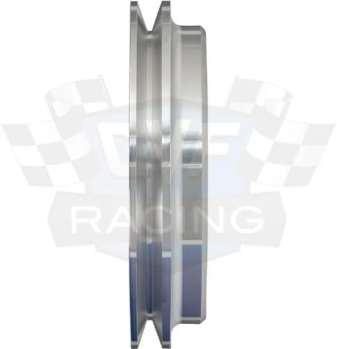 Vista 5 de Kit de polea Pontiac de aluminio Billet, 350-400, 428, 455, correa en V - solo alternador