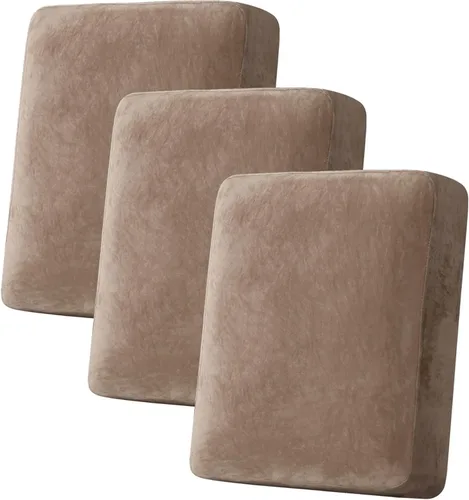 Vista 163 de H.VERSAILTEX Funda de cojín elástica de terciopelo para sofá, funda de cojín de felpa para cojines de silla, protector de muebles, cojín de asiento